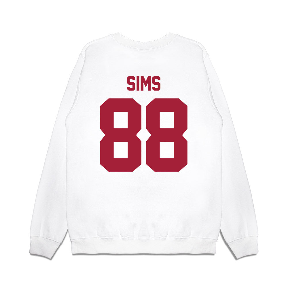 Arkansas - NCAA Football : Xadavien Sims - Vintage Helmet Premium Crewneck Sweatshirt-1
