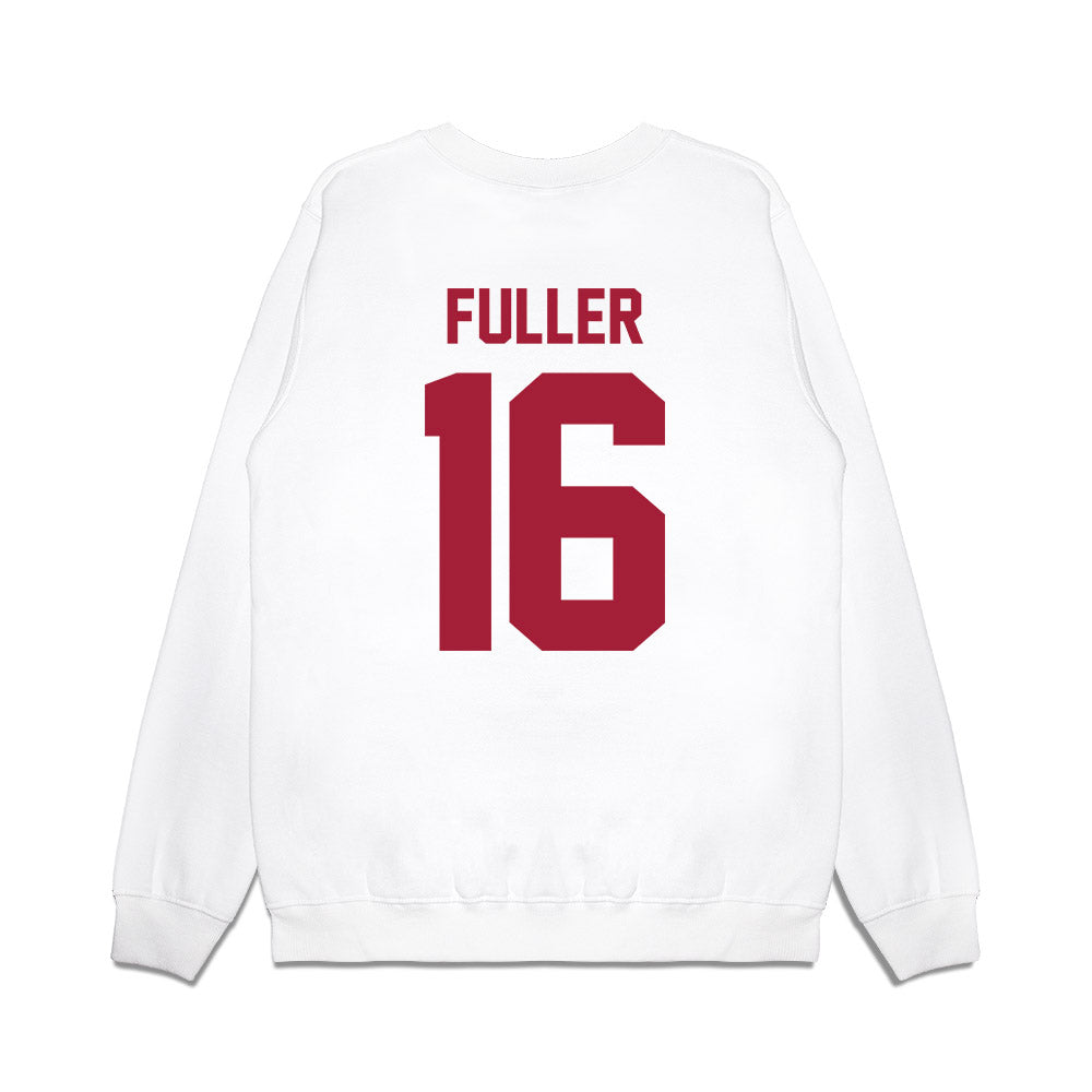 Arkansas - NCAA Football : Braeden Fuller - Vintage Helmet Premium Crewneck Sweatshirt-1