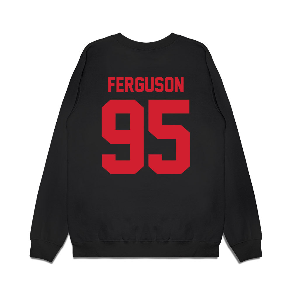 NC State - NCAA Football : Jacquey Ferguson - Vintage Helmet Premium Crewneck Sweatshirt-1