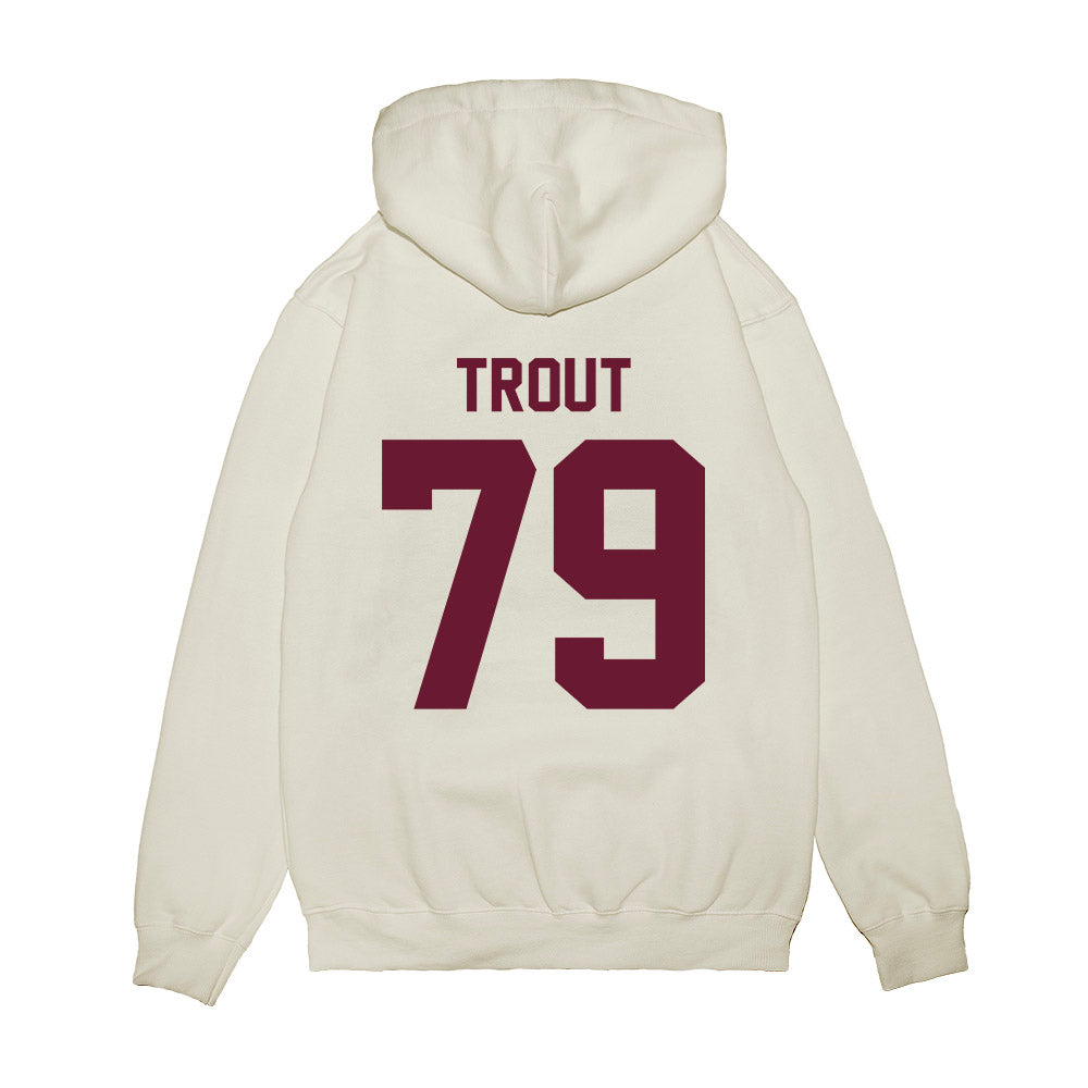 Minnesota - NCAA Football : Andrew Trout - Vintage Helmet Premium Hooded Sweatshirt-1