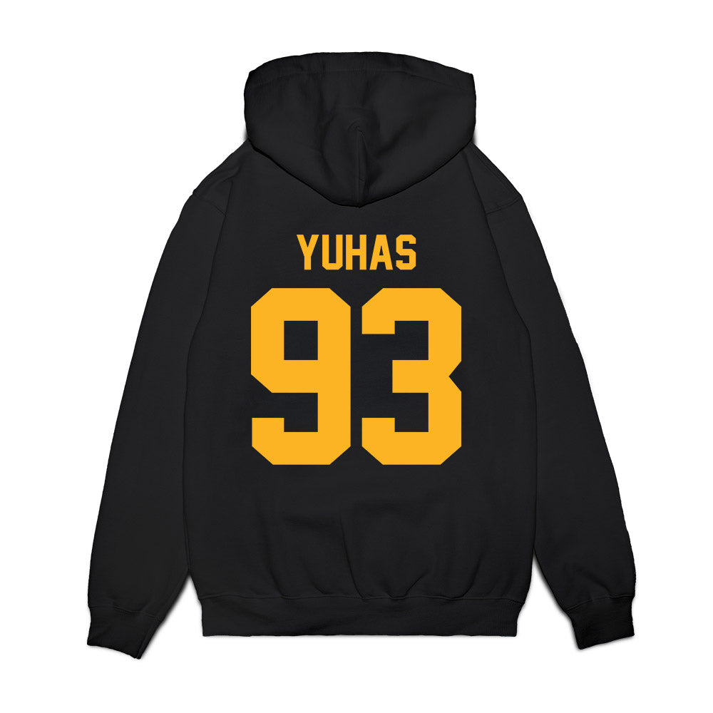 Pittsburgh - NCAA Football : Ty Yuhas - Vintage Helmet Premium Hooded Sweatshirt-1