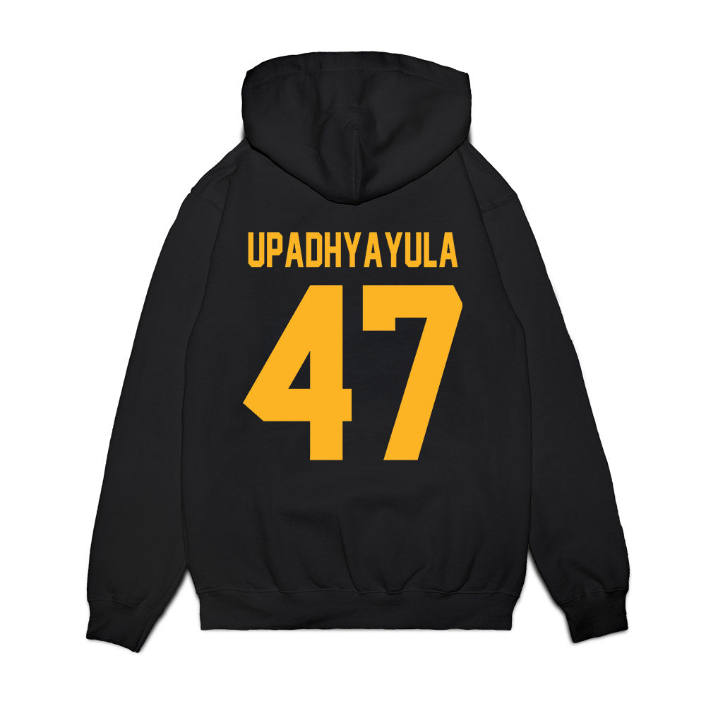Pittsburgh - NCAA Football : Nilay Upadhyayula - Vintage Helmet Premium Hooded Sweatshirt-1