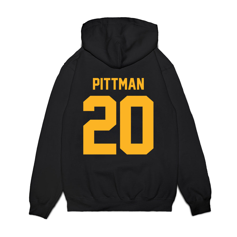 Pittsburgh - NCAA Football : Joshua Pittman - Vintage Helmet Premium Hooded Sweatshirt-1