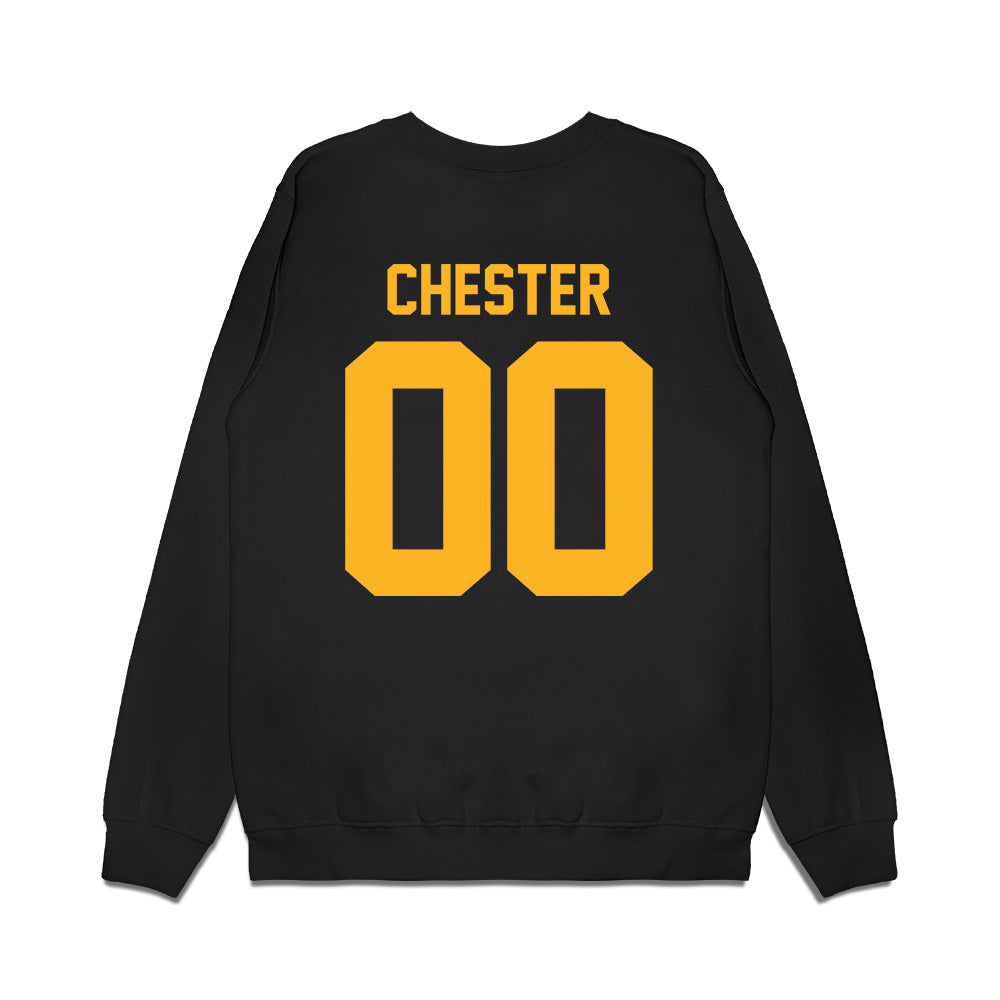 Pittsburgh - NCAA Football : Torian Chester - Vintage Helmet Premium Crewneck Sweatshirt-1