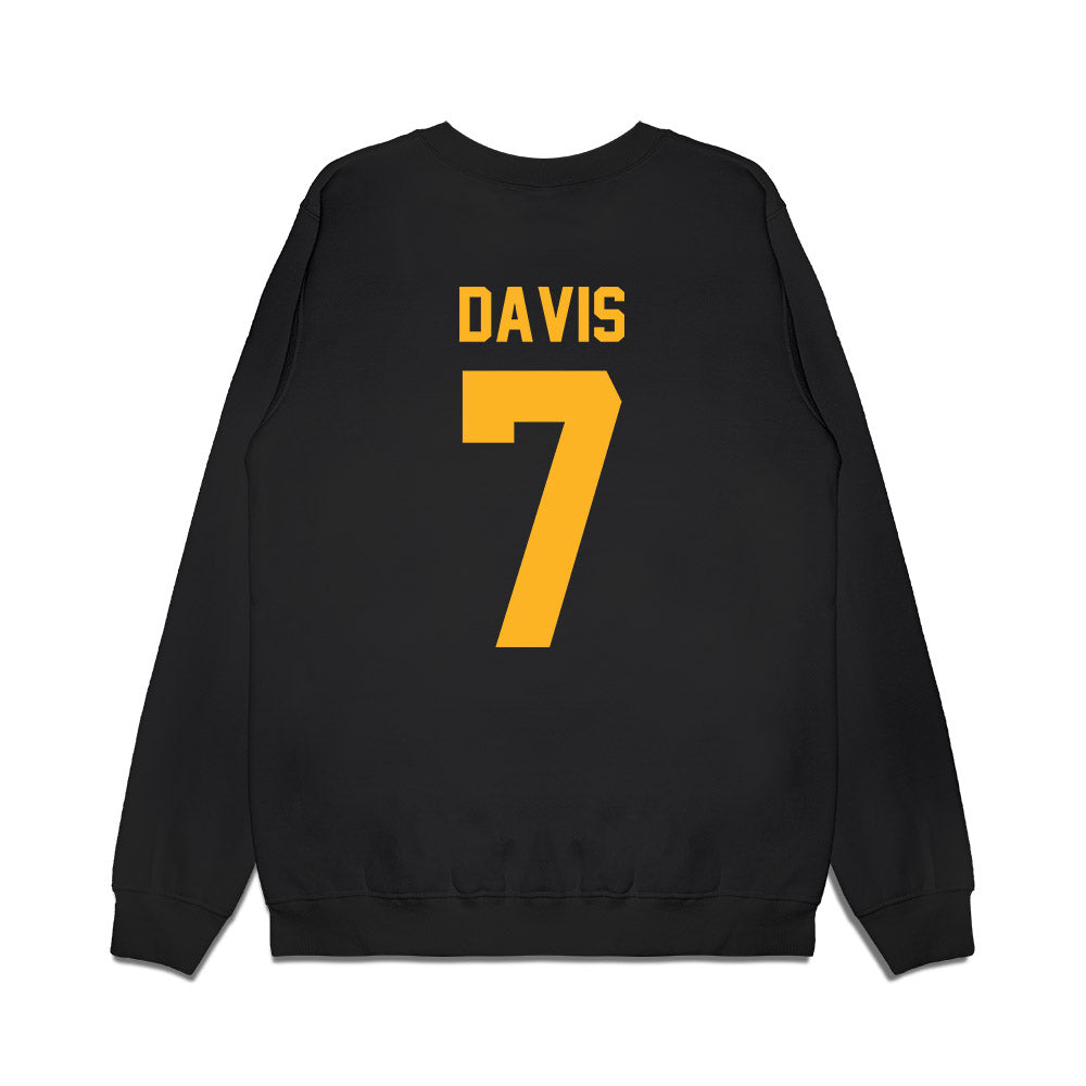 Pittsburgh - NCAA Football : Vincent Davis - Vintage Helmet Premium Crewneck Sweatshirt-1