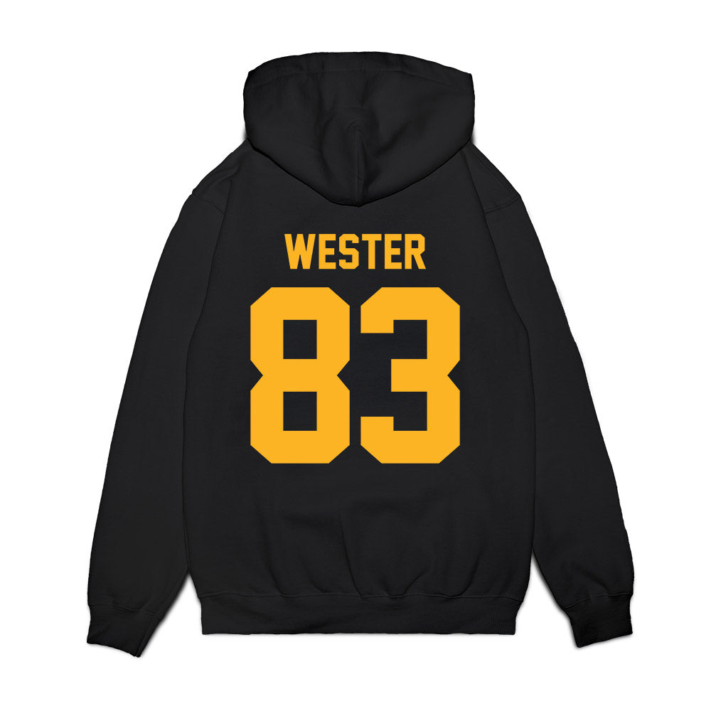 Pittsburgh - NCAA Football : Dylan Wester - Vintage Helmet Premium Hooded Sweatshirt-1