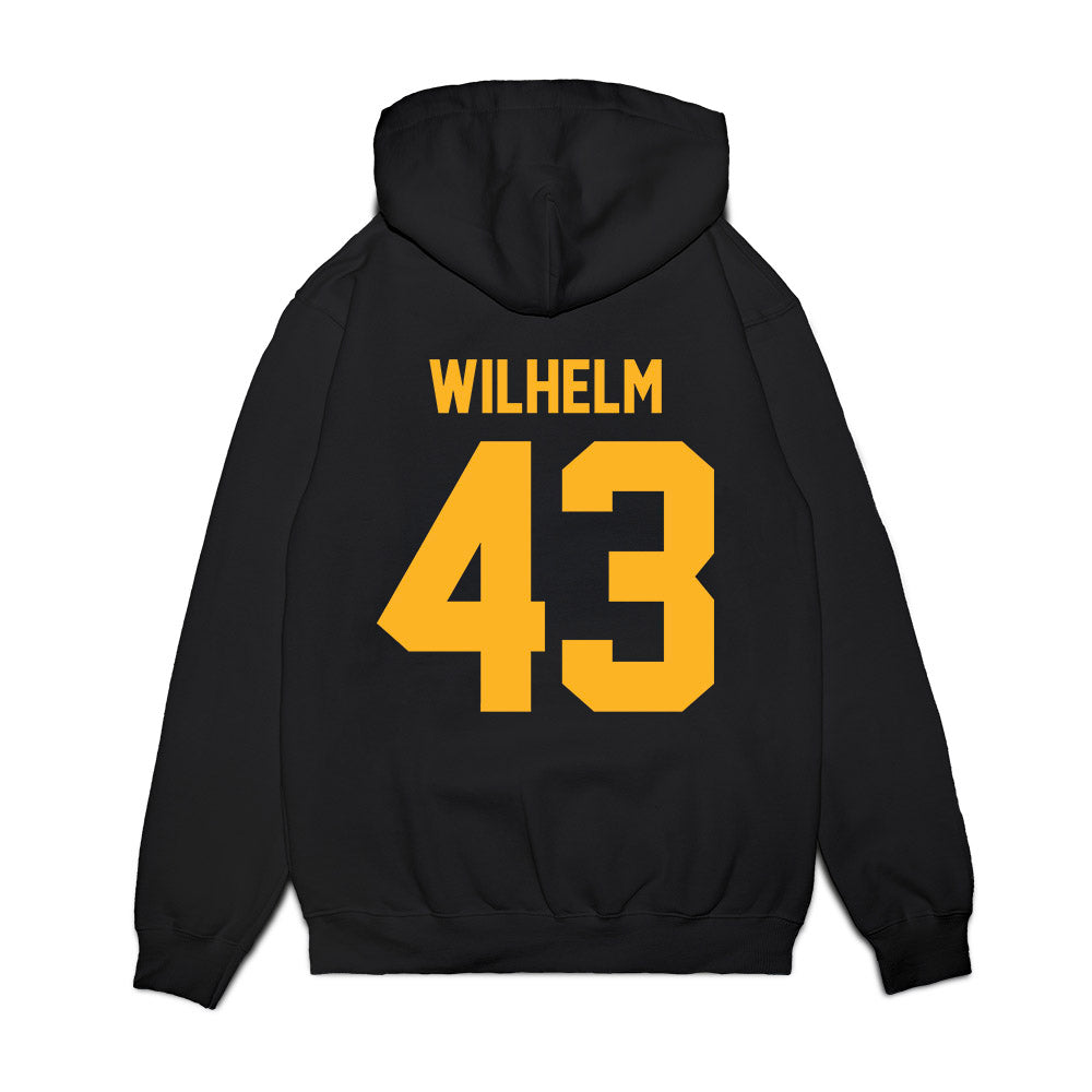 Baylor - NCAA Football : Brody Wilhelm - Vintage Helmet Premium Hooded Sweatshirt-1