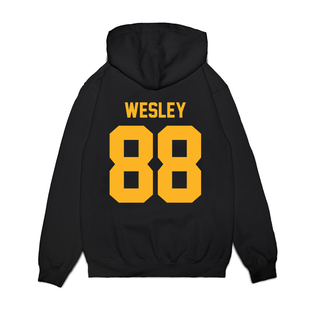 Baylor - NCAA Football : Tika K Wesley - Vintage Helmet Premium Hooded Sweatshirt-1