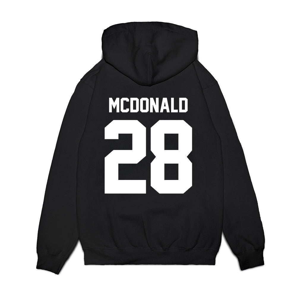 Texas Tech - NCAA Football : Bray Mcdonald - Vintage Helmet Premium Hooded Sweatshirt-1