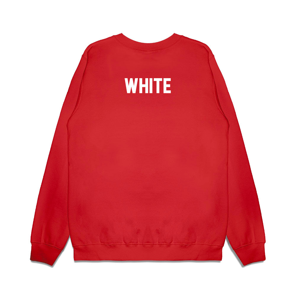 Texas Tech - NCAA Football : Trey White - Vintage Helmet Premium Crewneck Sweatshirt-1
