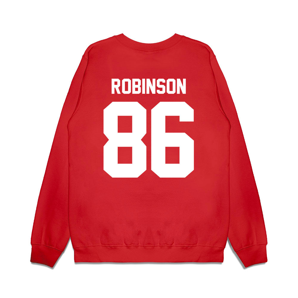 Texas Tech - NCAA Football : Sean Robinson - Vintage Helmet Premium Crewneck Sweatshirt-1