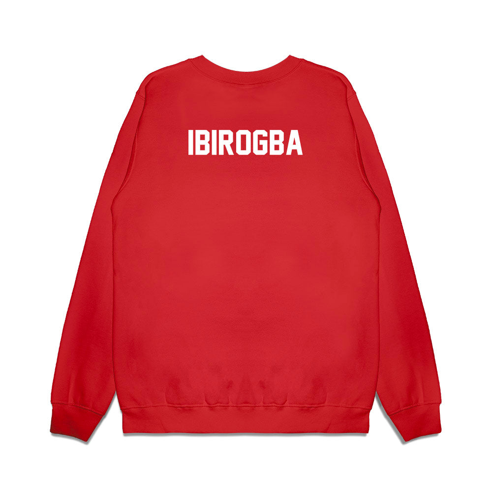 Texas Tech - NCAA Football : Mateen Ibirogba - Vintage Helmet Premium Crewneck Sweatshirt-1