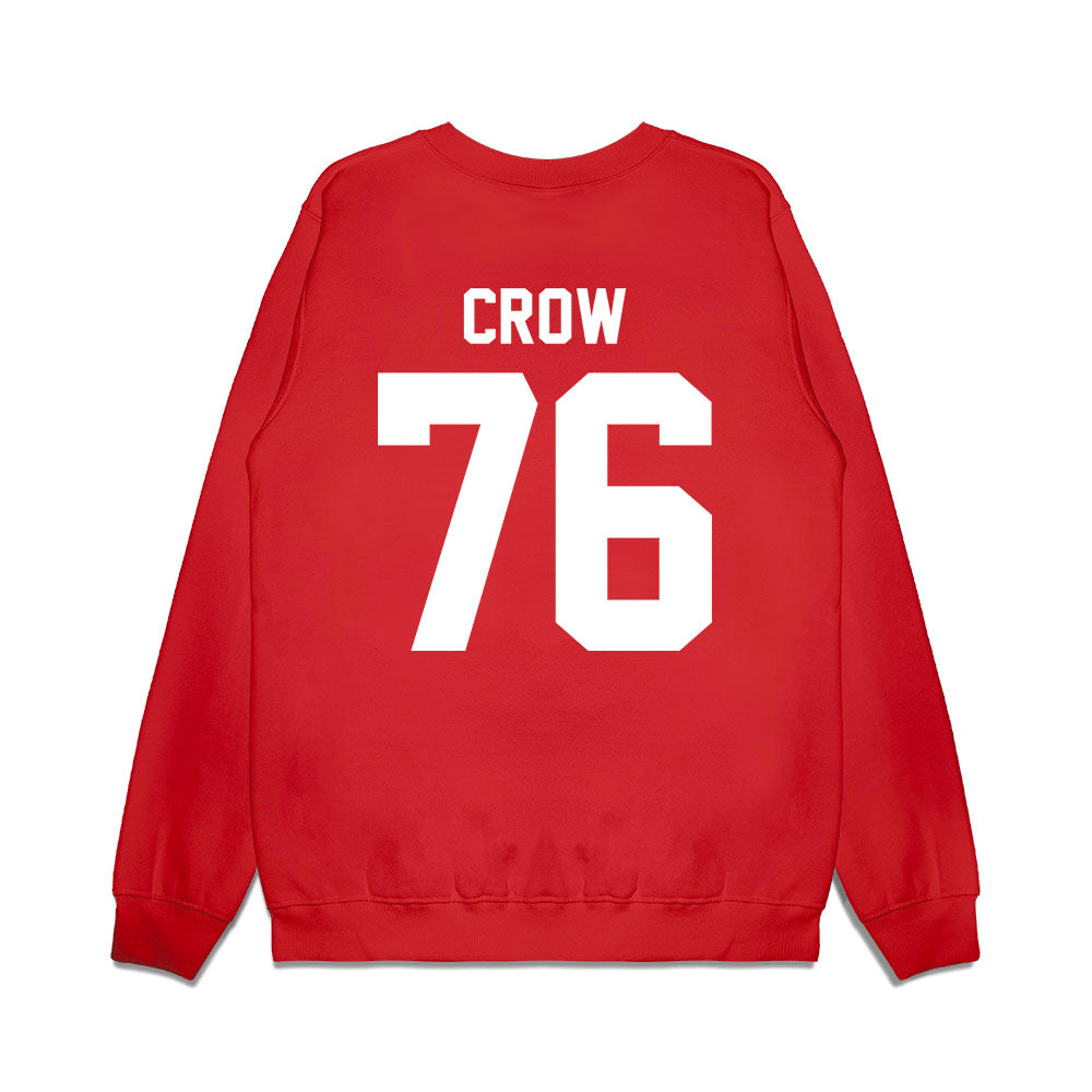Texas Tech - NCAA Football : Jacob Crow - Vintage Helmet Premium Crewneck Sweatshirt-1