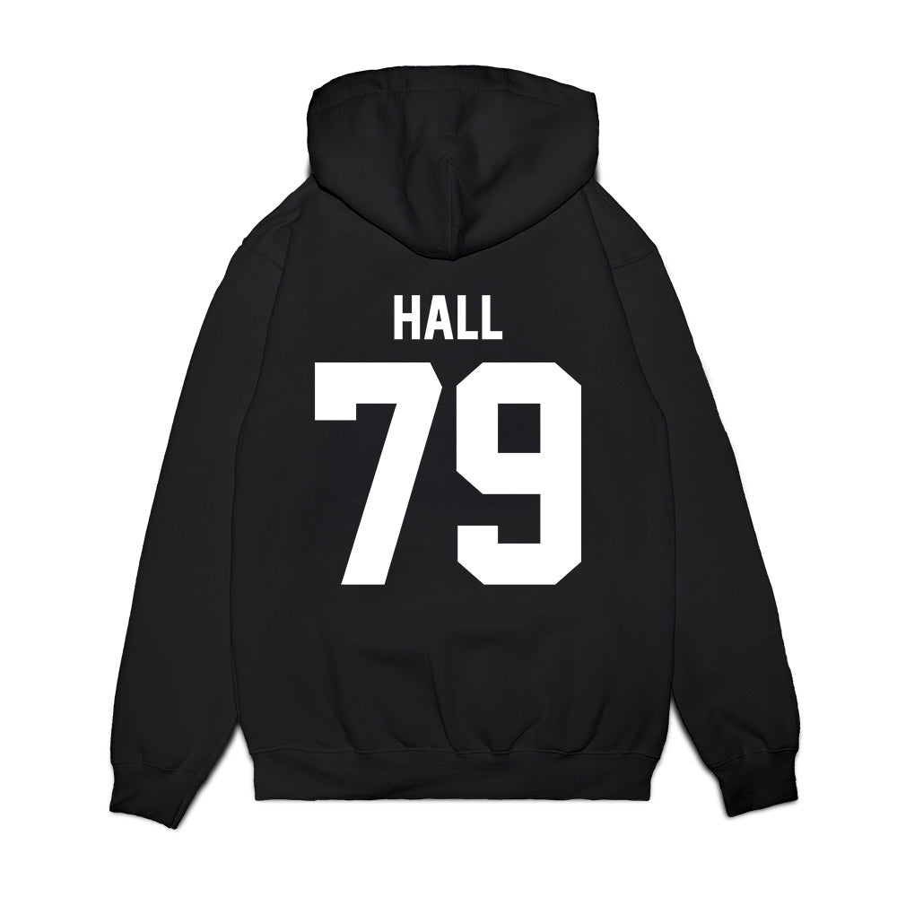UNC - NCAA Football : Anthony Hall - Vintage Helmet Premium Hooded Sweatshirt-1