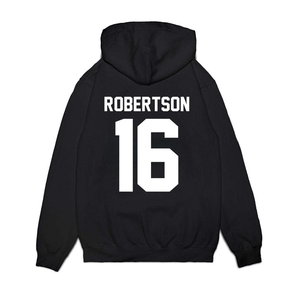 UNC - NCAA Football : Zamaurious Robertson - Vintage Helmet Premium Hooded Sweatshirt-1