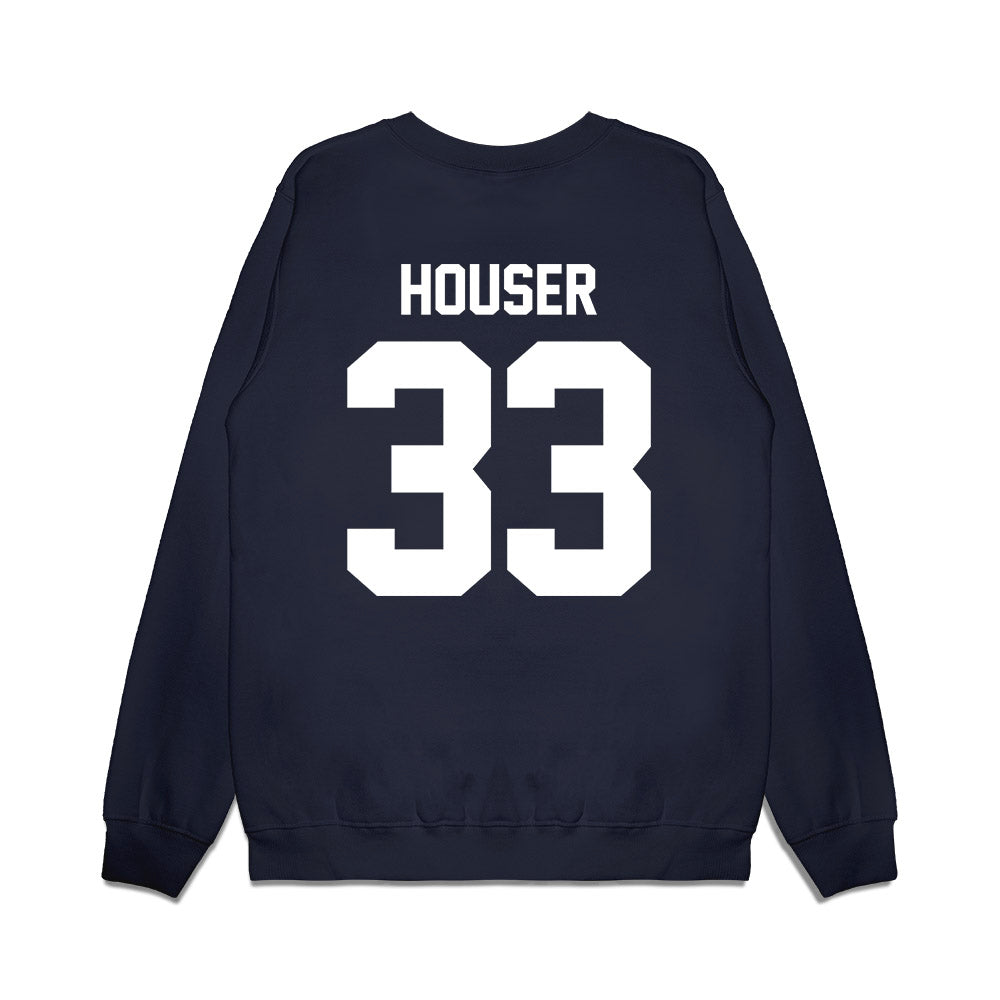 UNC - NCAA Football : Tyler Houser - Vintage Helmet Premium Crewneck Sweatshirt-1