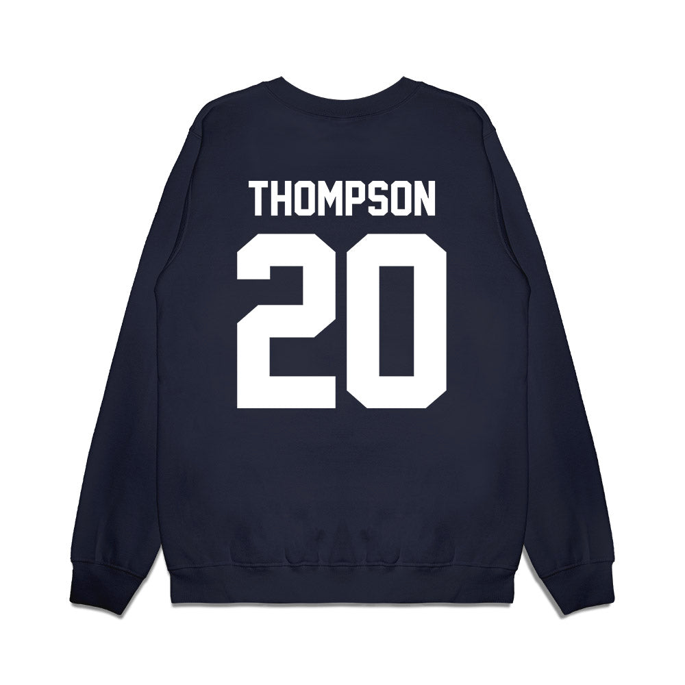 UNC - NCAA Football : Jalon Thompson - Vintage Helmet Premium Crewneck Sweatshirt-1