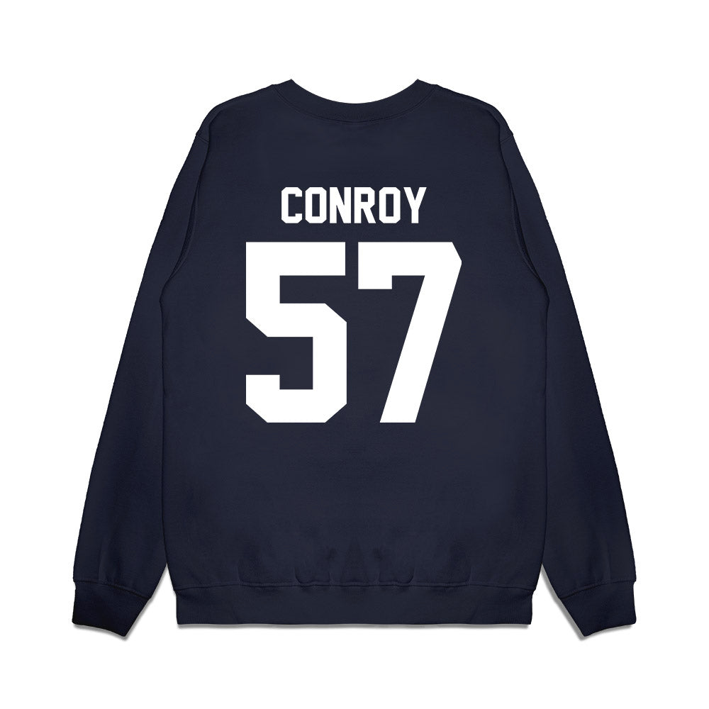 UNC - NCAA Football : William Conroy - Vintage Helmet Premium Crewneck Sweatshirt-1