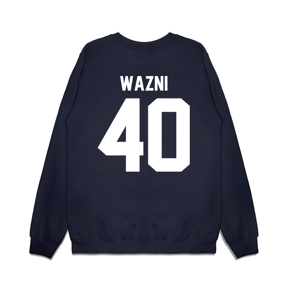 UNC - NCAA Football : Roman Wazni - Vintage Helmet Premium Crewneck Sweatshirt-1