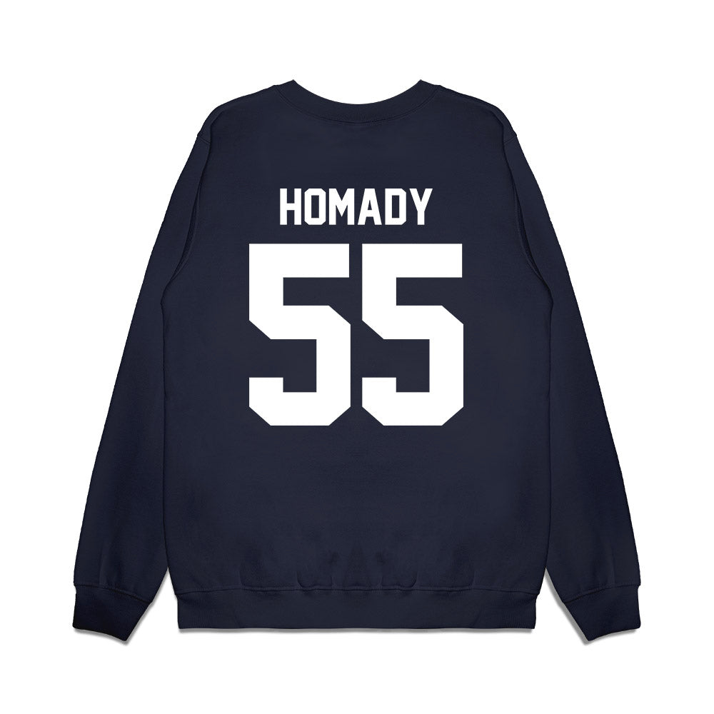UNC - NCAA Football : Brandon Homady - Vintage Helmet Premium Crewneck Sweatshirt-1