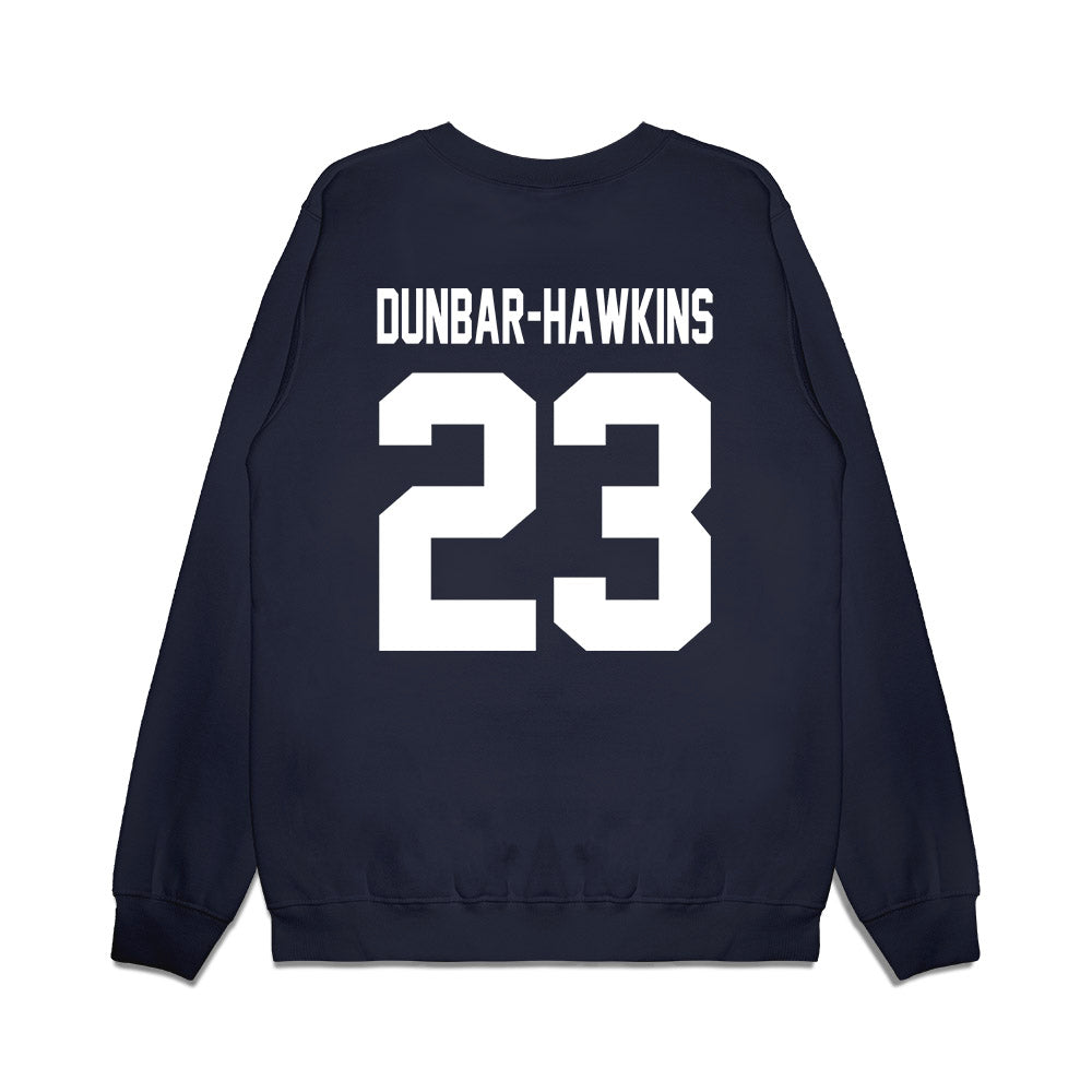 UNC - NCAA Football : Khristian Dunbar-Hawkins - Vintage Helmet Premium Crewneck Sweatshirt-1