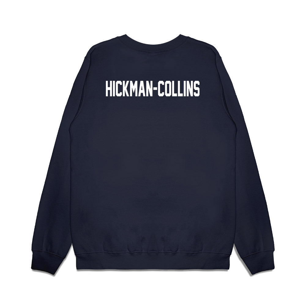 UNC - NCAA Football : Timir Hickman-Collins - Vintage Helmet Premium Crewneck Sweatshirt-1