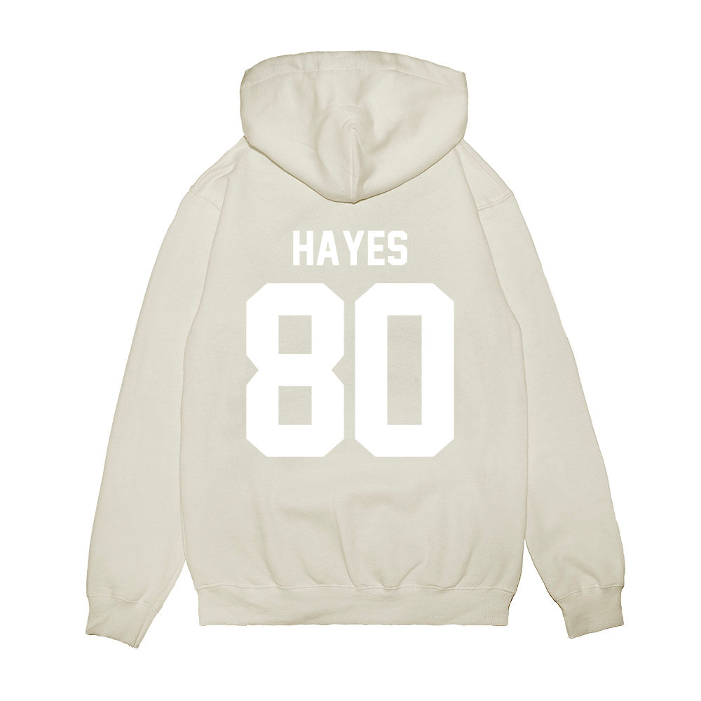 TCU - NCAA Football : Jacobe Hayes - Vintage Helmet Premium Hooded Sweatshirt-1