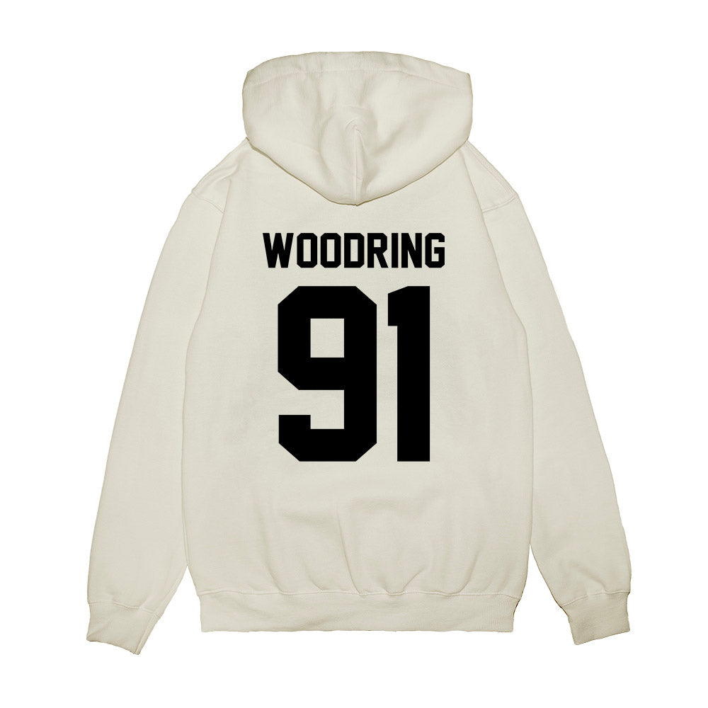 Georgia - NCAA Football : Peyton Woodring - Vintage Helmet Premium Hooded Sweatshirt-1