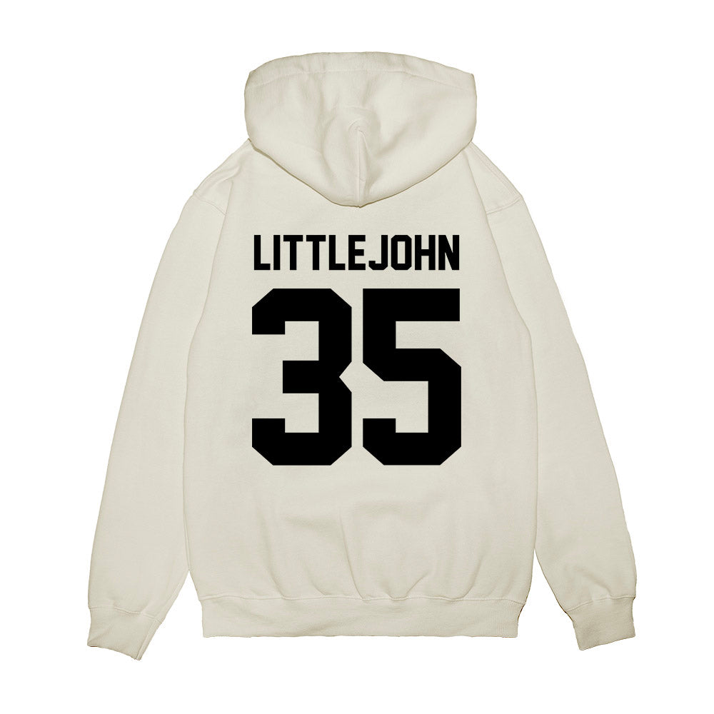 Georgia - NCAA Football : Elijah Littlejohn - Vintage Helmet Premium Hooded Sweatshirt-1