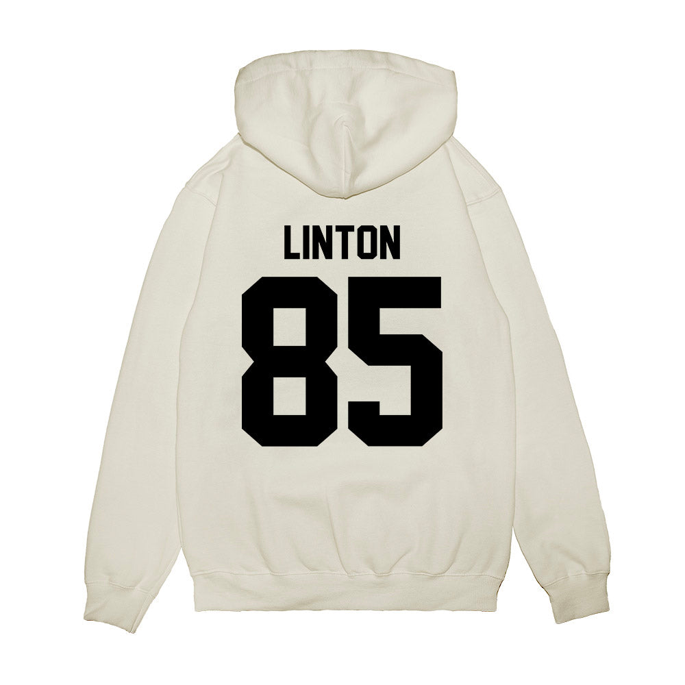Georgia - NCAA Football : Chase Linton - Vintage Helmet Premium Hooded Sweatshirt-1