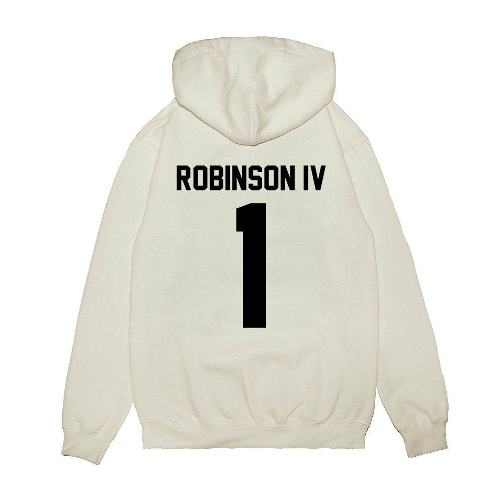 Georgia - NCAA Football : Ellis Robinson IV - Vintage Helmet Premium Hooded Sweatshirt-1