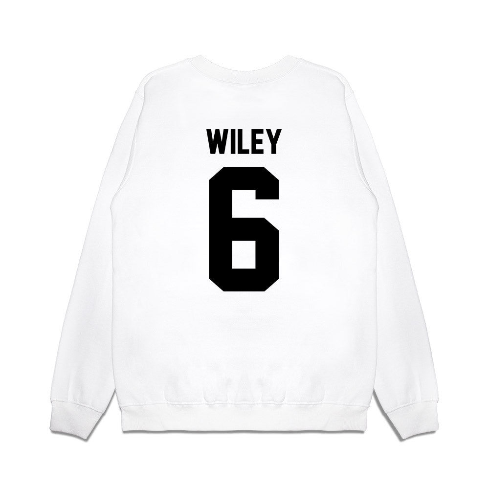 Georgia - NCAA Football : CJ Wiley - Vintage Helmet Premium Crewneck Sweatshirt-1