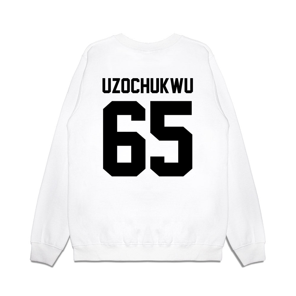 Georgia - NCAA Football : Dennis Uzochukwu - Vintage Helmet Premium Crewneck Sweatshirt-1
