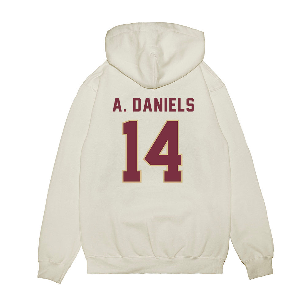 FSU - NCAA Football : Ashton Daniels - Vintage Helmet Premium Hooded Sweatshirt-1