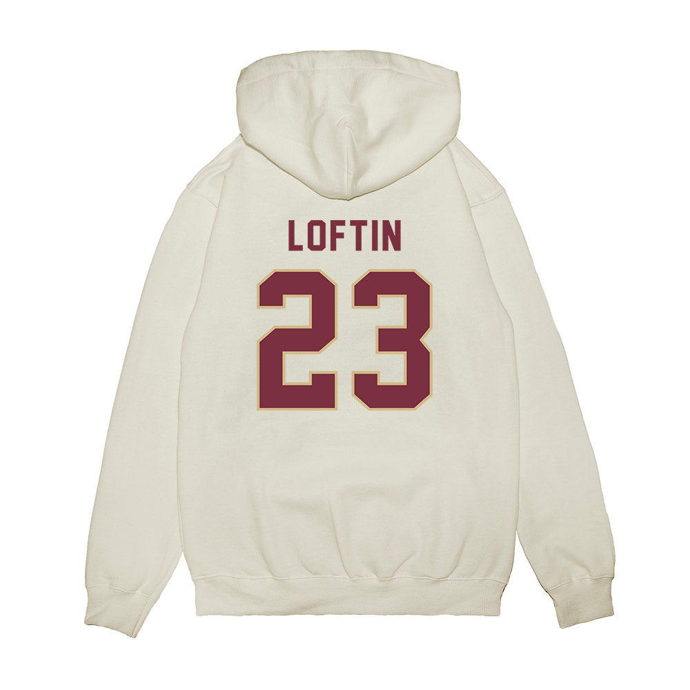FSU - NCAA Football : Chase Loftin - Vintage Helmet Premium Hooded Sweatshirt-1