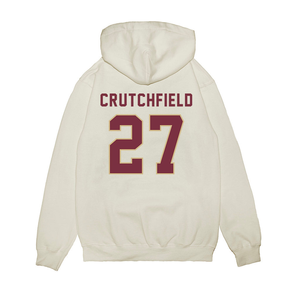 FSU - NCAA Football : Jordan Crutchfield - Vintage Helmet Premium Hooded Sweatshirt-1