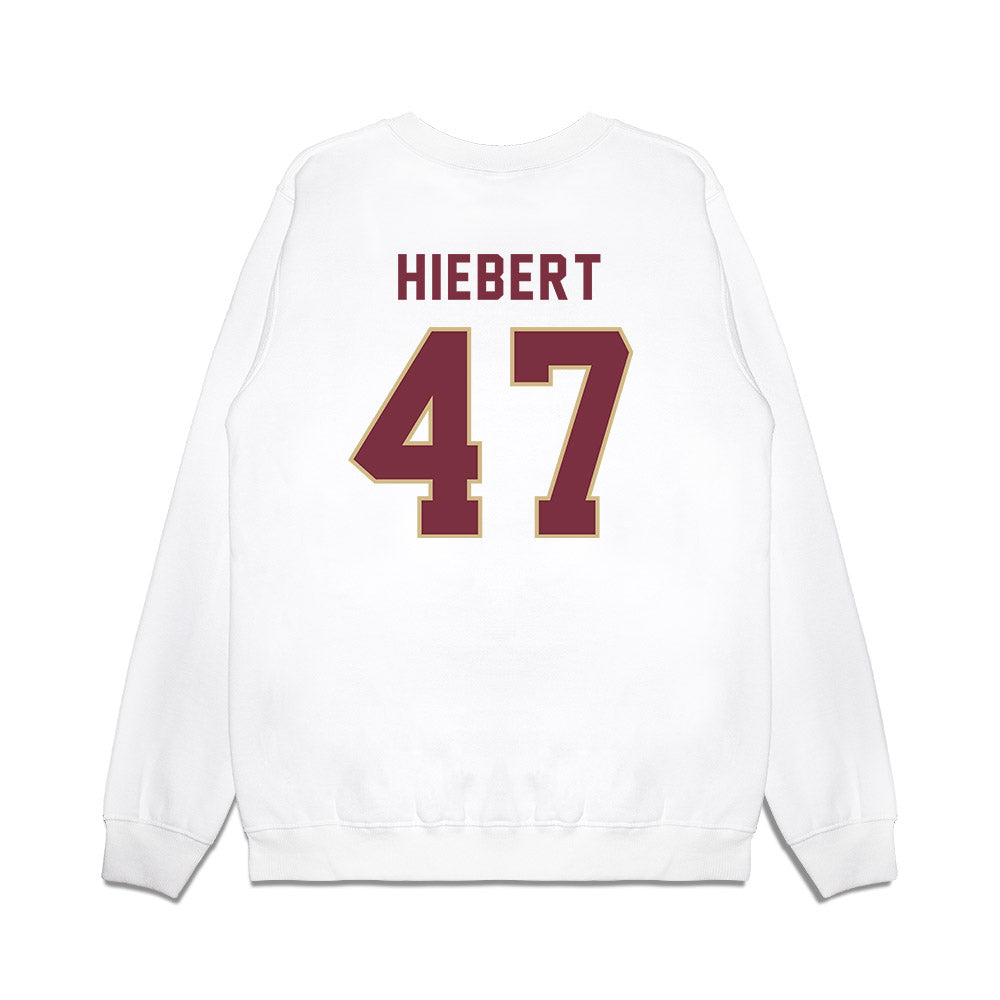 FSU - NCAA Football : Donny Hiebert - Vintage Helmet Premium Crewneck Sweatshirt-1