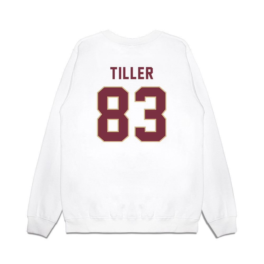 FSU - NCAA Football : Xavier Tiller - Vintage Helmet Premium Crewneck Sweatshirt-1