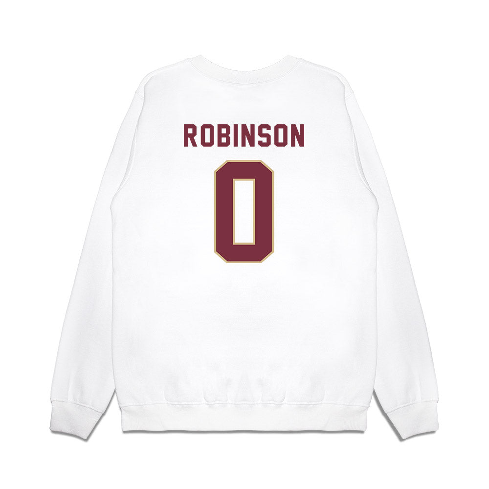 FSU - NCAA Football : Duce Robinson - Vintage Helmet Premium Crewneck Sweatshirt-1