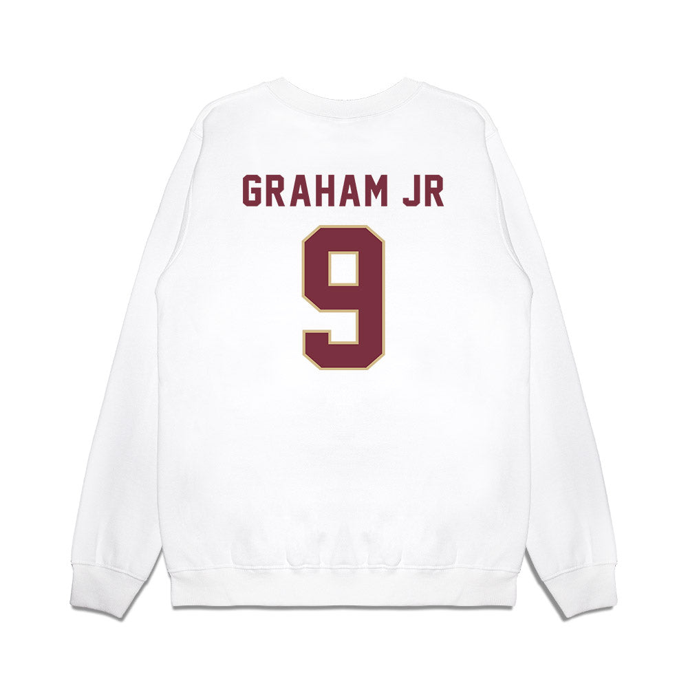 FSU - NCAA Football : Omar Graham Jr - Vintage Helmet Premium Crewneck Sweatshirt-1