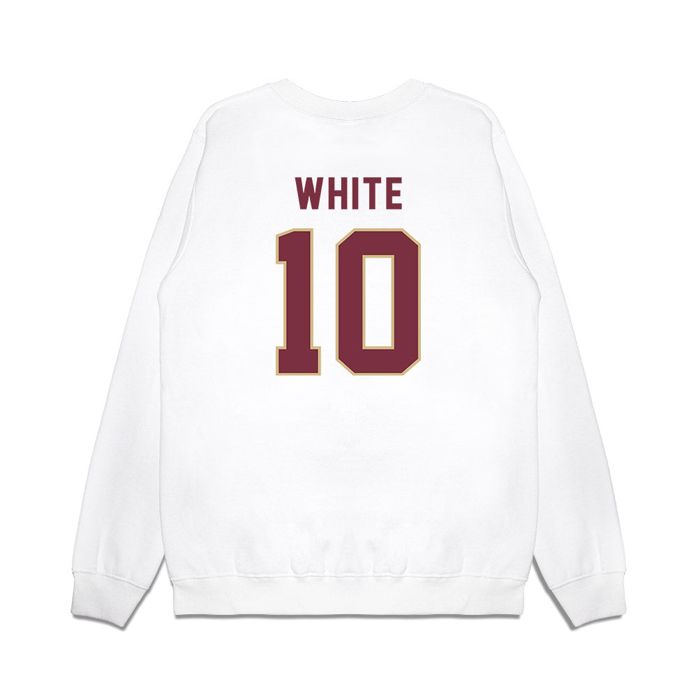 FSU - NCAA Football : Efrem White - Vintage Helmet Premium Crewneck Sweatshirt-1