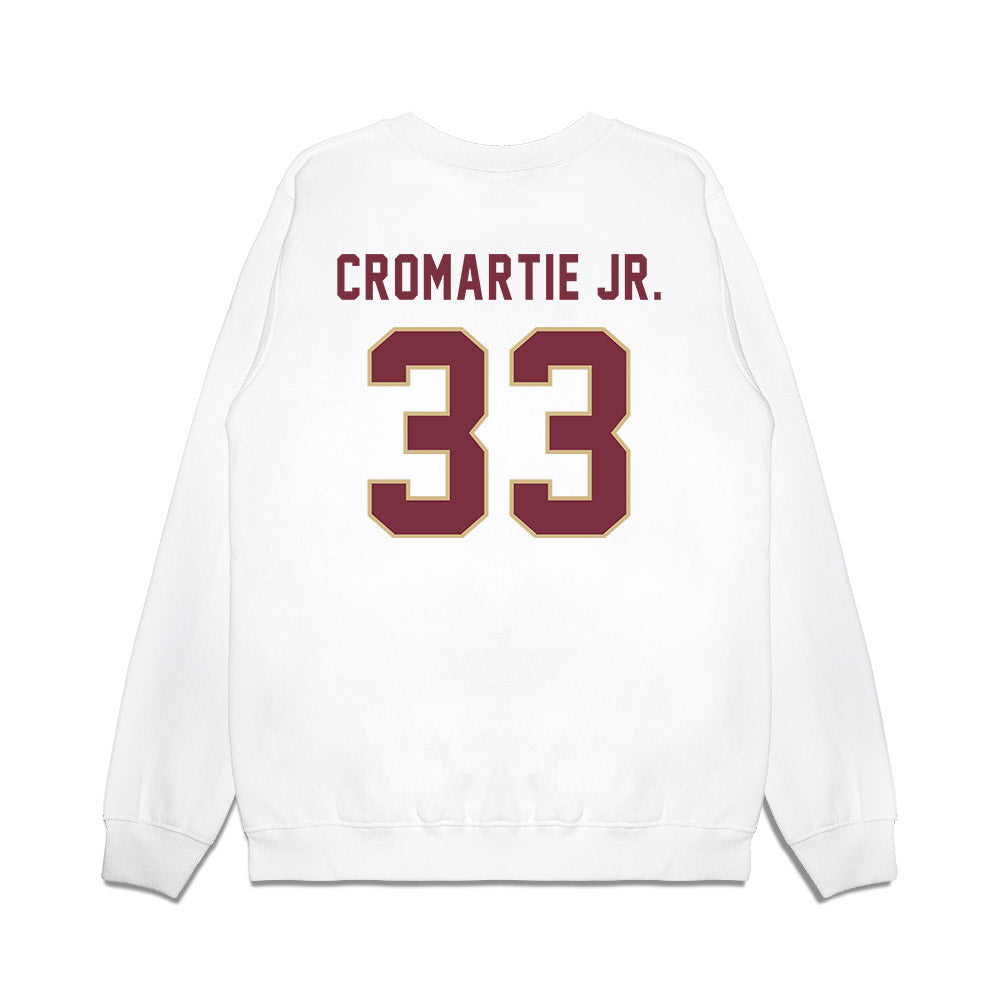 FSU - NCAA Football : Antonio Cromartie Jr. - Vintage Helmet Premium Crewneck Sweatshirt-1