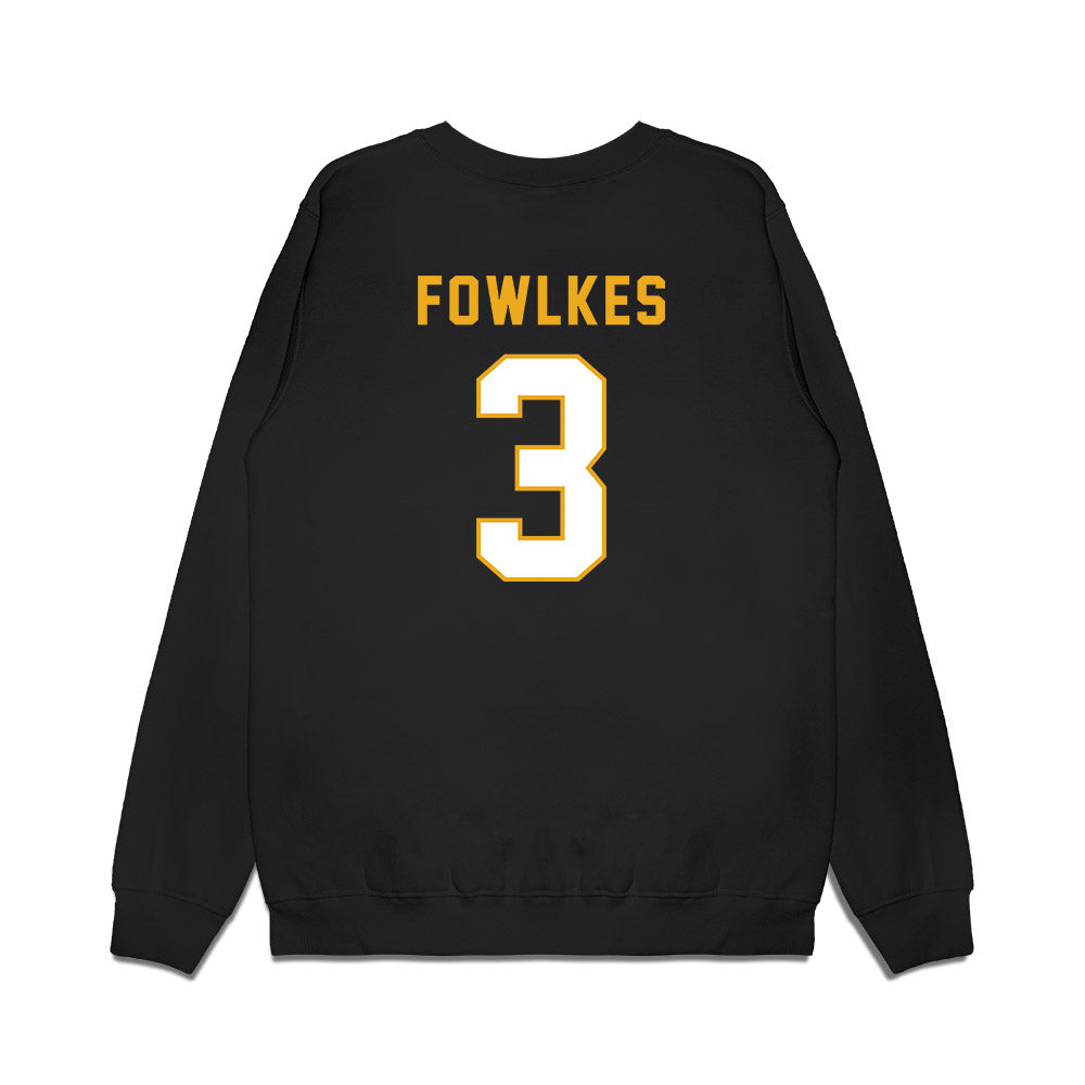 Missouri - NCAA Football : DaMarion Fowlkes - Vintage Helmet Premium Crewneck Sweatshirt-1