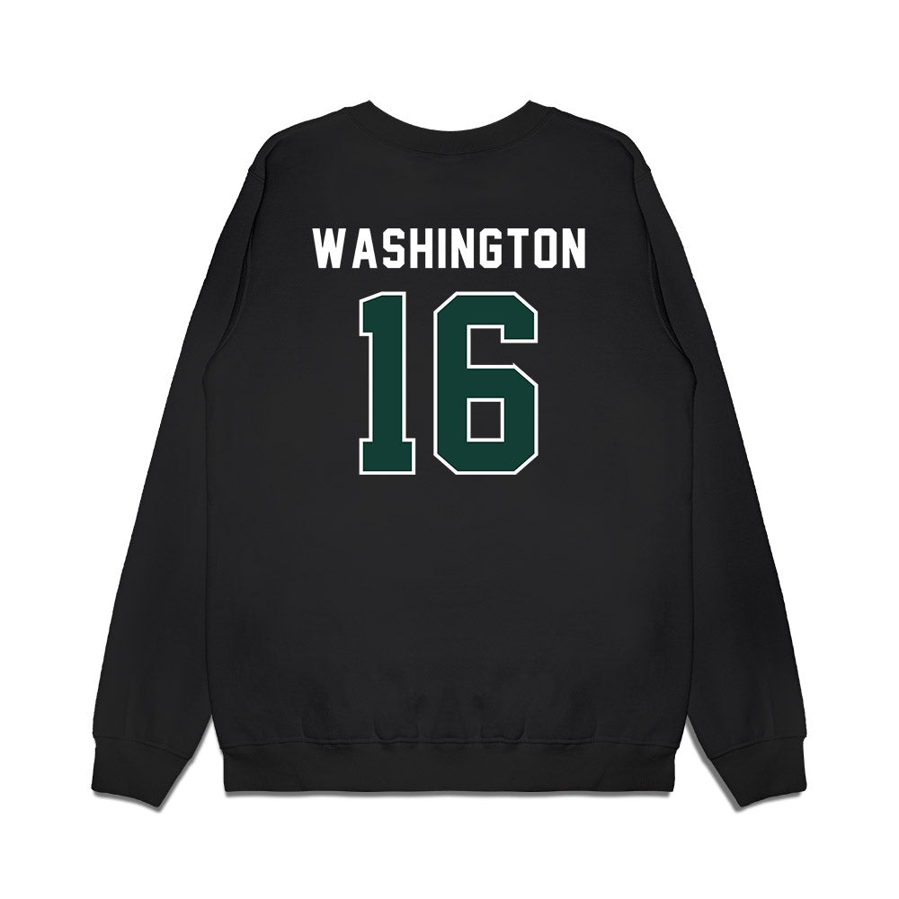 Michigan State - NCAA Football : Zachary Washington - Vintage Helmet Premium Crewneck Sweatshirt-1