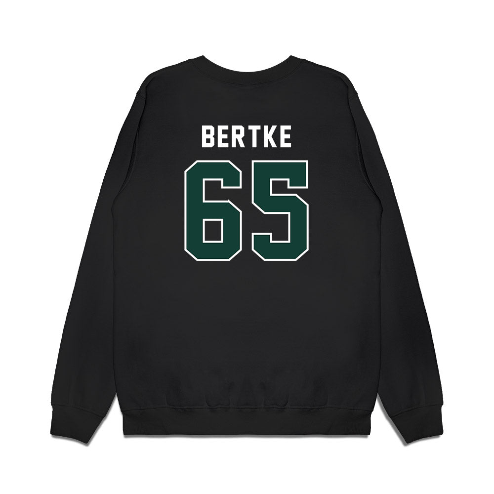 Michigan State - NCAA Football : Cole Bertke - Vintage Helmet Premium Crewneck Sweatshirt-1