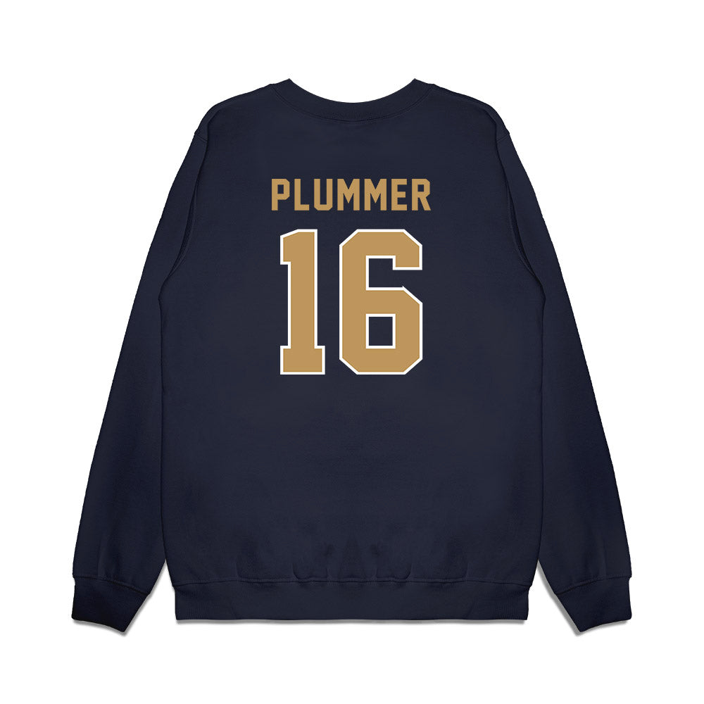Georgia Tech - NCAA Football : Jaiven Plummer - Vintage Helmet Premium Crewneck Sweatshirt-1