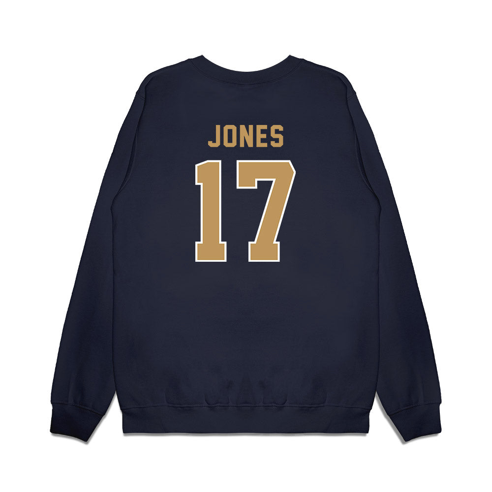 Georgia Tech - NCAA Football : Kealan Jones - Vintage Helmet Premium Crewneck Sweatshirt-1