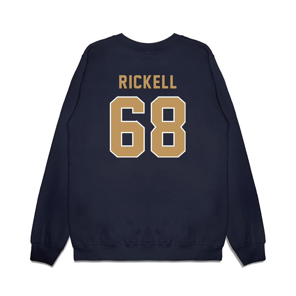 Georgia Tech - NCAA Football : Eli Rickell - Vintage Helmet Premium Crewneck Sweatshirt-1