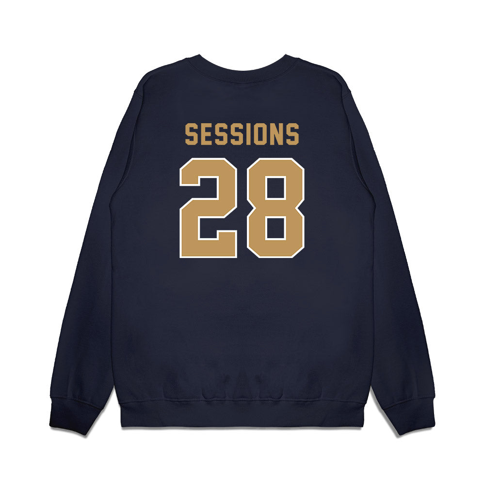 Georgia Tech - NCAA Football : Elgin Sessions - Vintage Helmet Premium Crewneck Sweatshirt-1