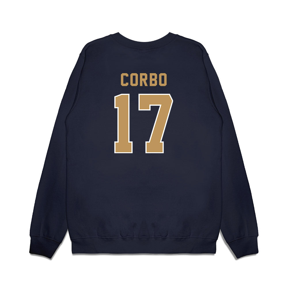 Georgia Tech - NCAA Football : Chris Corbo - Vintage Helmet Premium Crewneck Sweatshirt-1